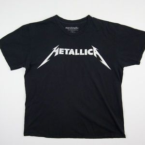 HOT!  METALLICA Retro Style Logo Rock T-shirt L
